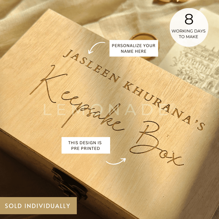 Personalized Multi-Purpose Keepsake Box | MDF Wooden Box