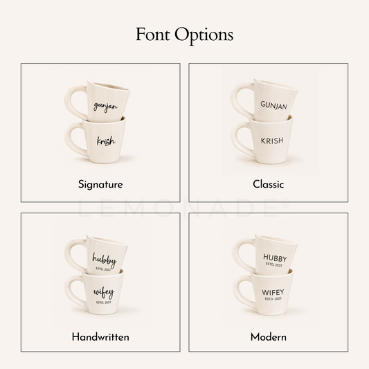 Personalized - Couple Mug - White Latte