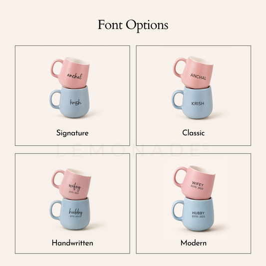 Personalized - Pastel Couple Mug | Assorted