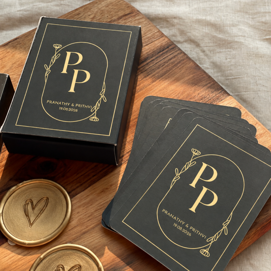 Personalized Gold Playing Cards Matte Finish | Logo