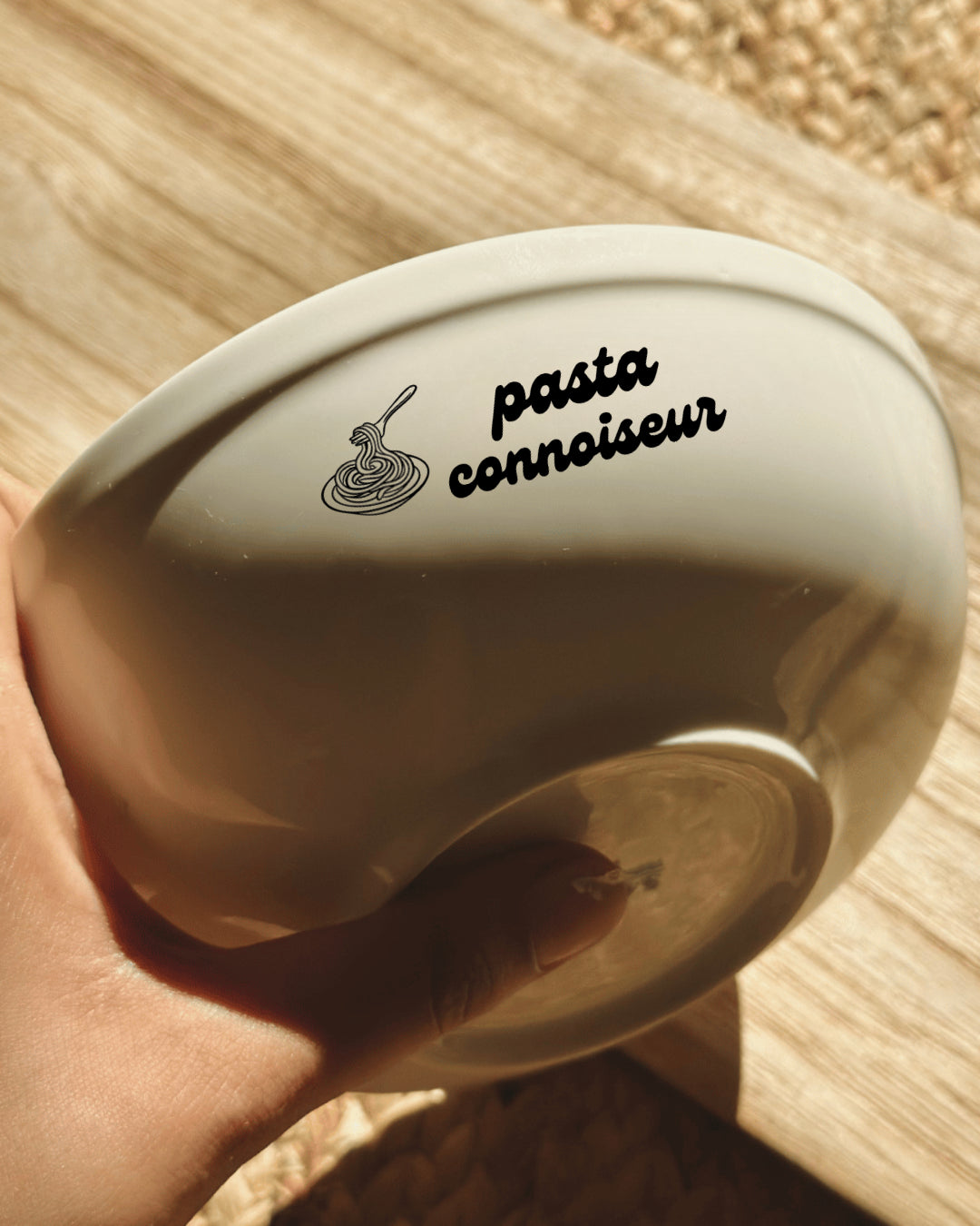 Gift-ready pasta bowl for food lovers and home dining