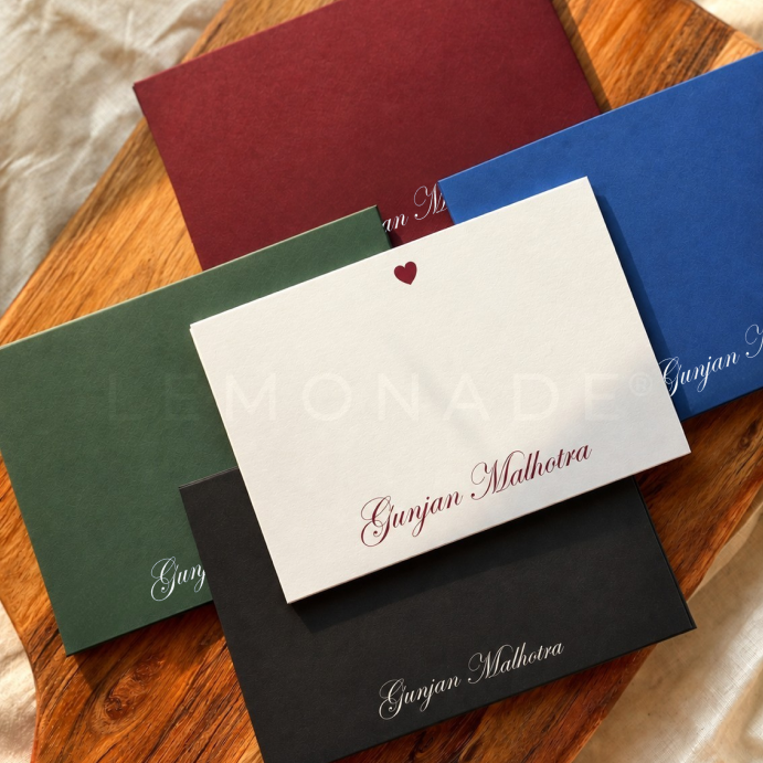 Personalised Notecard & Envelope Set | With Love