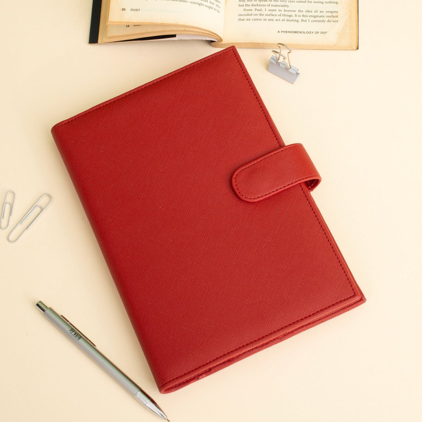 Personalized A5 Organiser Cover With Diary – Vegan Leather - Lemonade