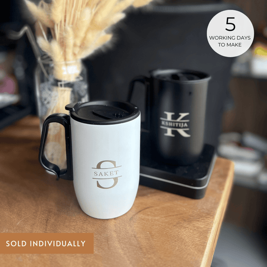 Features double-wall insulation to keep beverages hot or cold for hours.
