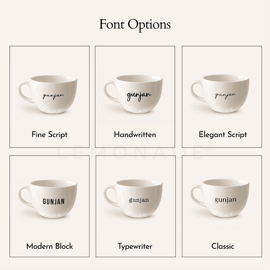 Personalized - Mini Cappuccino Mug - LemonadeHome
