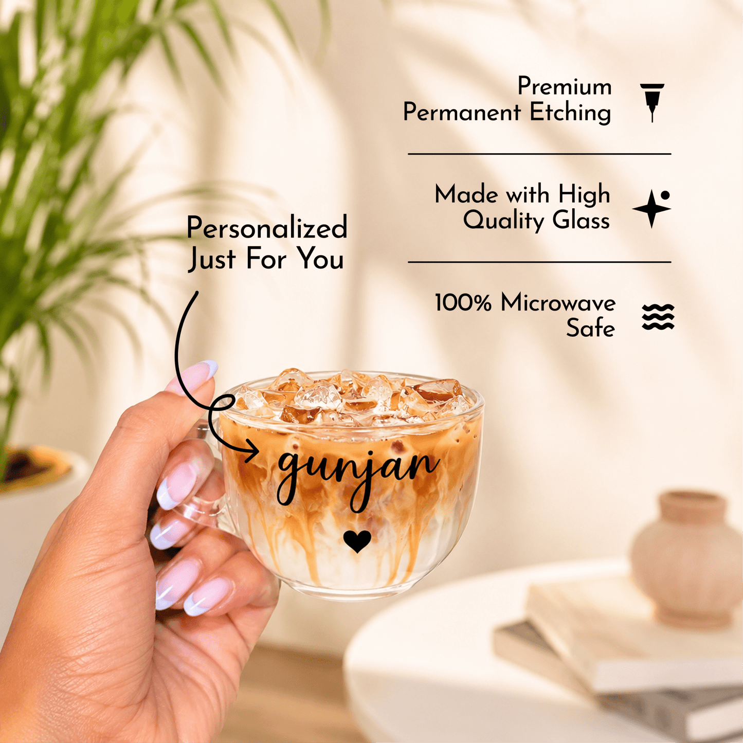 Personalized Mini Clear Mug - Lemonade