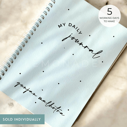 Personalized - Spiral NoteBook - My Daily Journal - LemonadeStationery