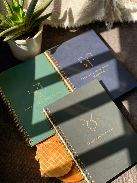 Personalized - Spiral Notebook - Zodiac Signs - LemonadeStationery