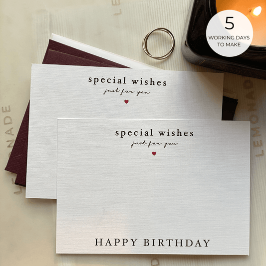 Pre Design - Textured Notecards - Special Wishes - LemonadeStationery