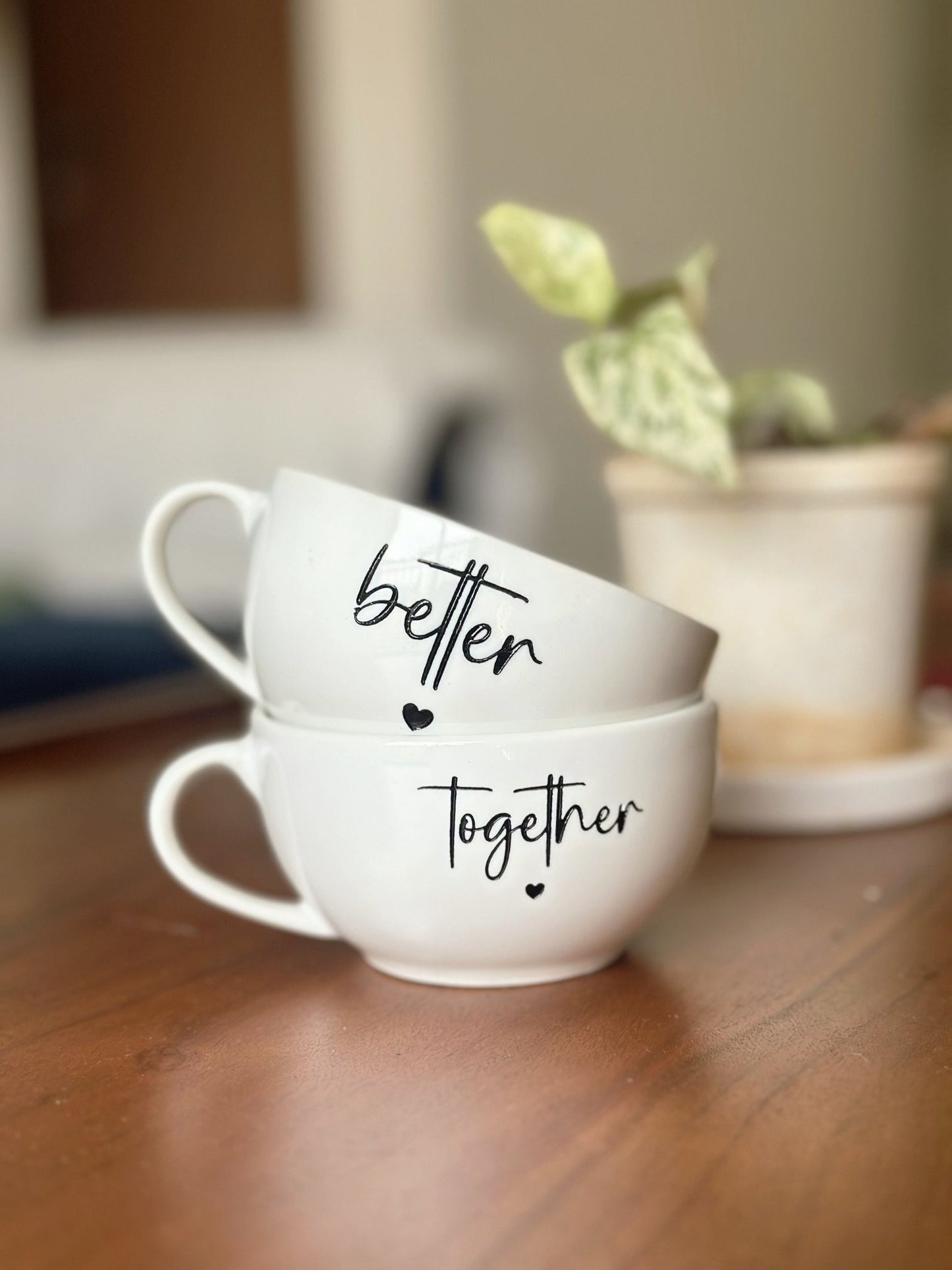 Pre Designed Cappuccino Cup Set of 2 with Gift Box | Better Together - Lemonade