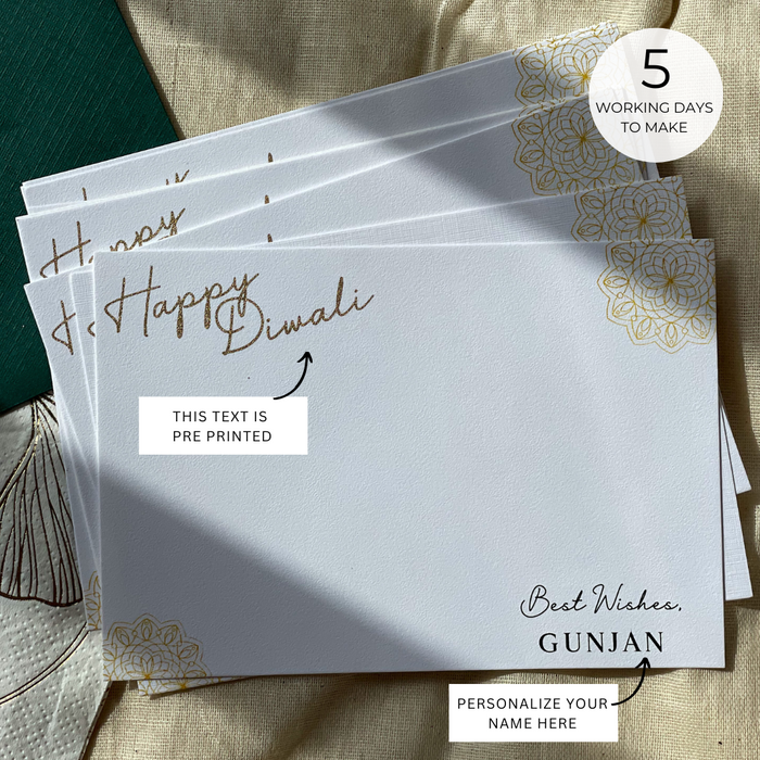 Personalized - Notecards - Happy Diwali