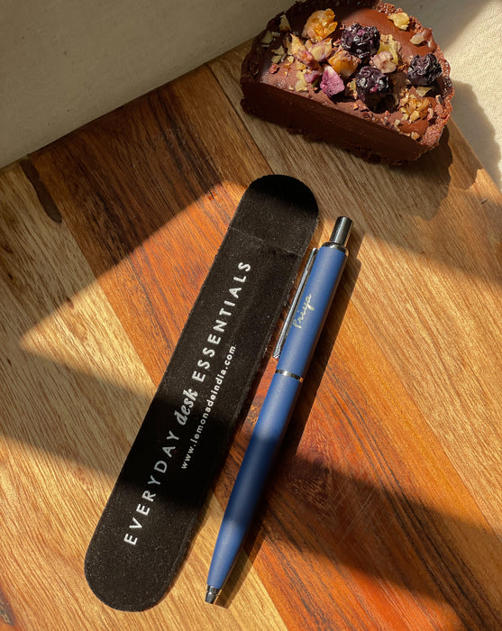 Personalized - Retractable Ball Pen - Blue