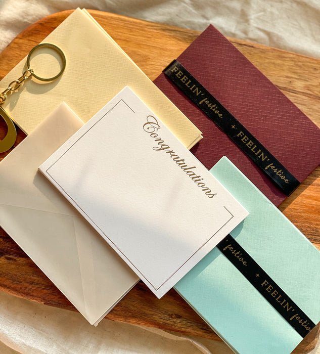Pre Design - Notecard Set - Congratulations - With Assorted Envelopes