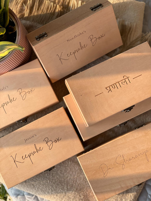 Personalized Multi-Purpose Keepsake Box | MDF Wooden Box