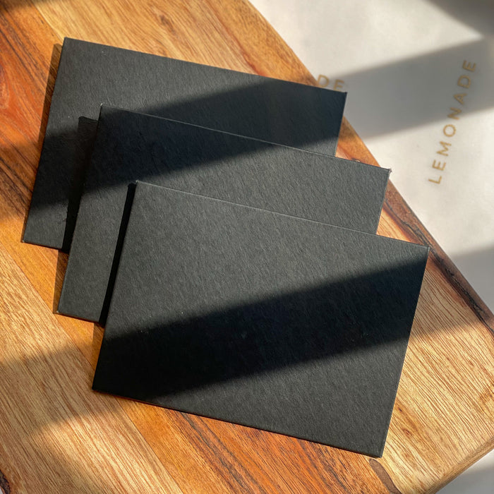 Paper Envelopes - Matte Black - Set of 9