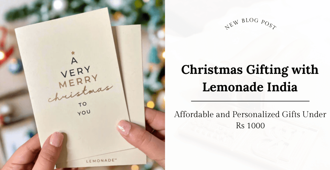 Christmas Gifting with Lemonade India: Affordable and Personalized Gifts Under Rs 1000 - Lemonade