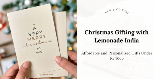 Christmas Gifting with Lemonade India: Affordable and Personalized Gifts Under Rs 1000 - Lemonade