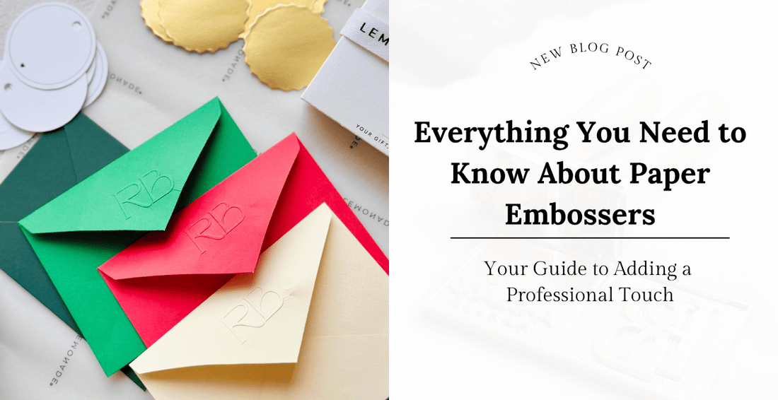 Everything You Need to Know About Paper Embossers – Your Guide to Adding a Professional Touch - Lemonade