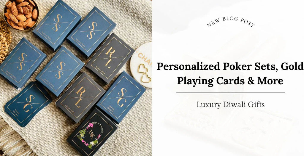 Luxury Diwali Gifts: Personalized Poker Sets, Gold Playing Cards & More