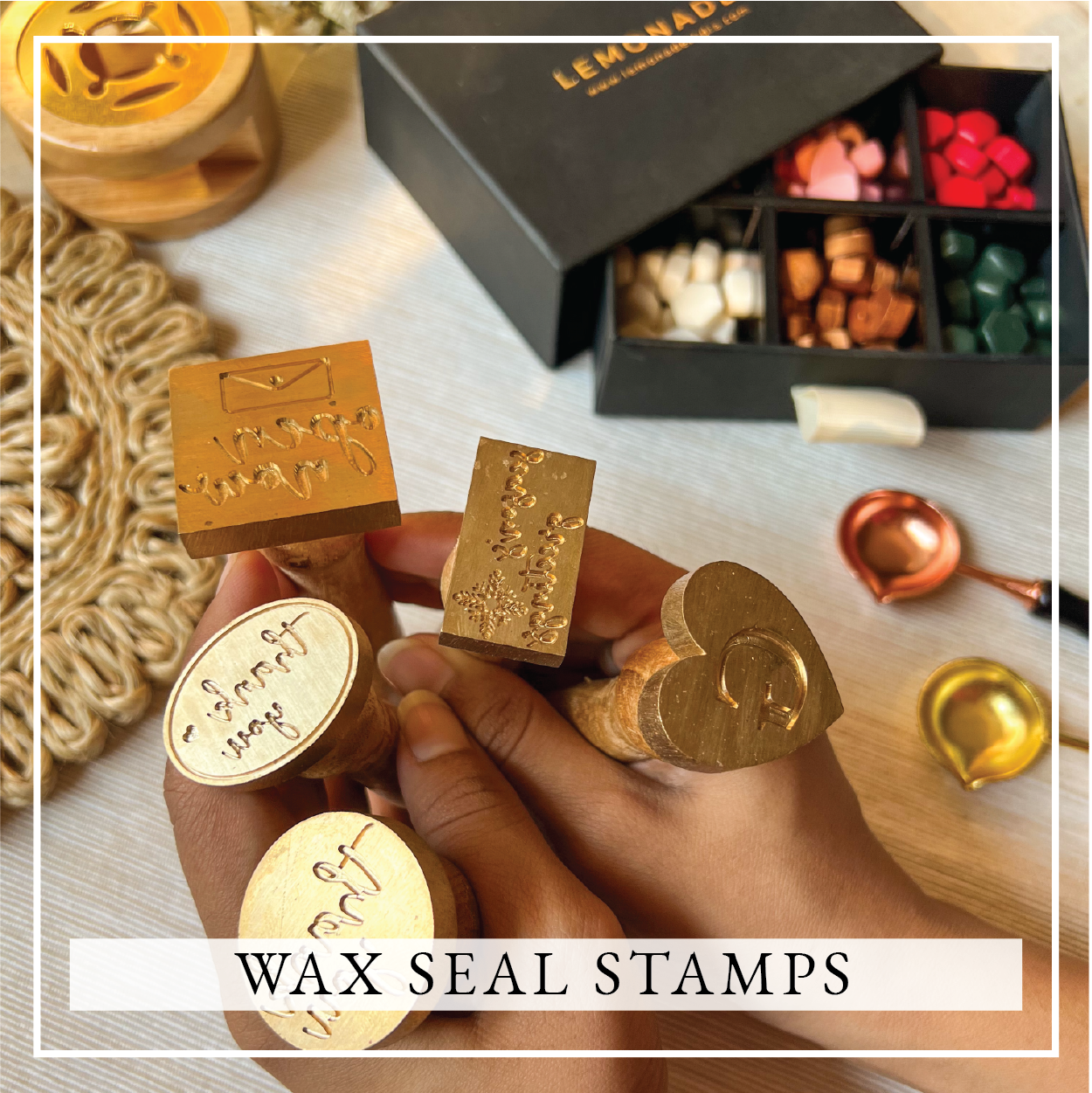 Personalized - Wax Seal Stamp and Self Adhesive Wax Stickers