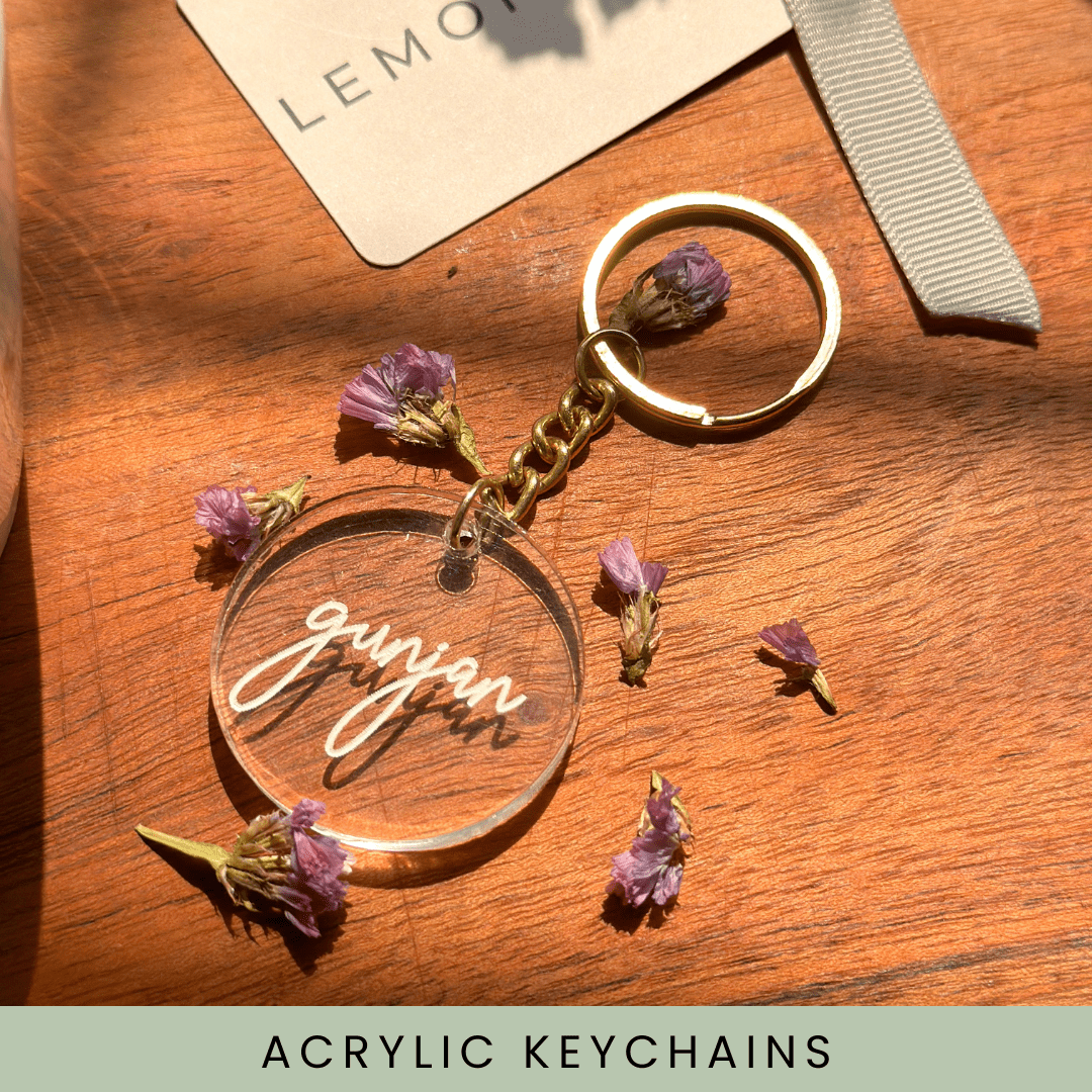 Personalized Custom Made Acrylic Keychains - Lemonade