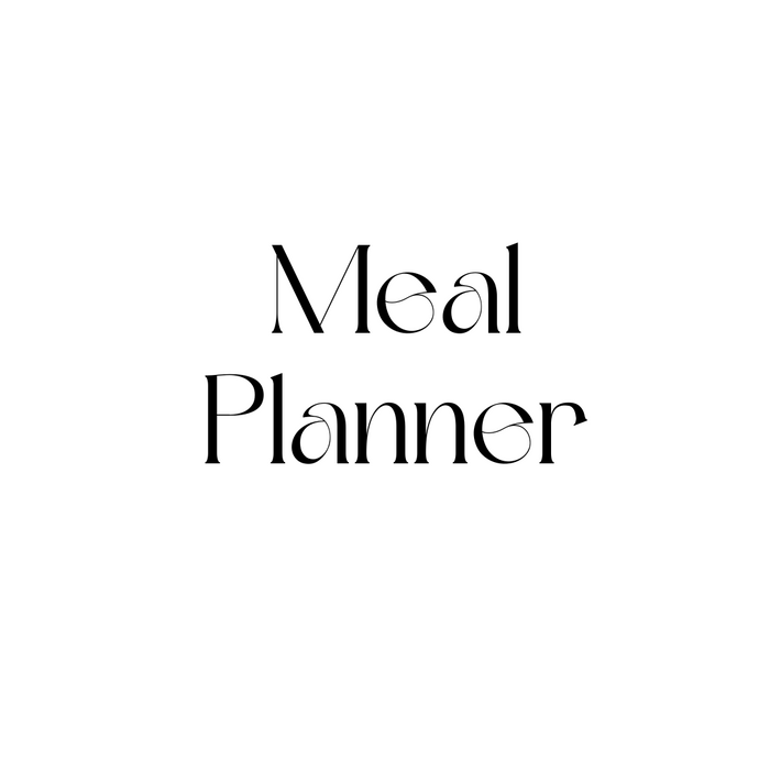 Digital Downloads - Weekly Meal Planner