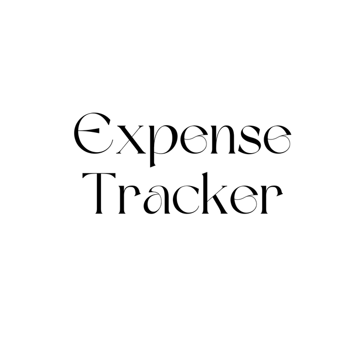 Digital Downloads - Monthly Expense Tracker