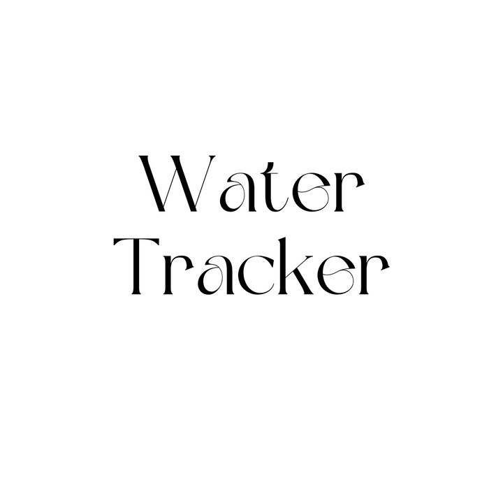 Digital Downloads - Water Tracker