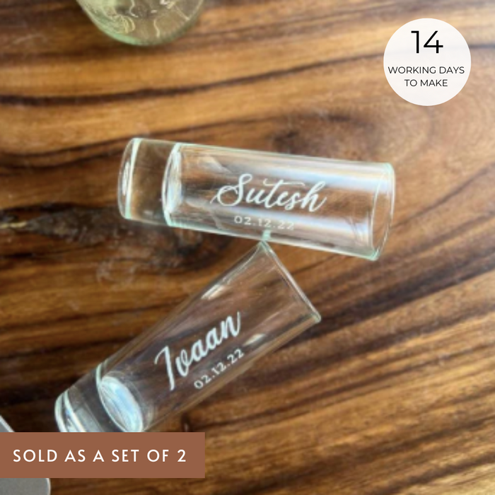 Personalized - Shot glasses - Save the date