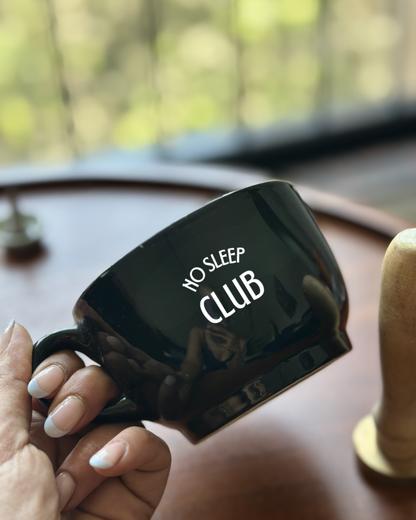 Pre-designed black cappuccino cup with premium gift box for coffee lovers and gifting occasions.