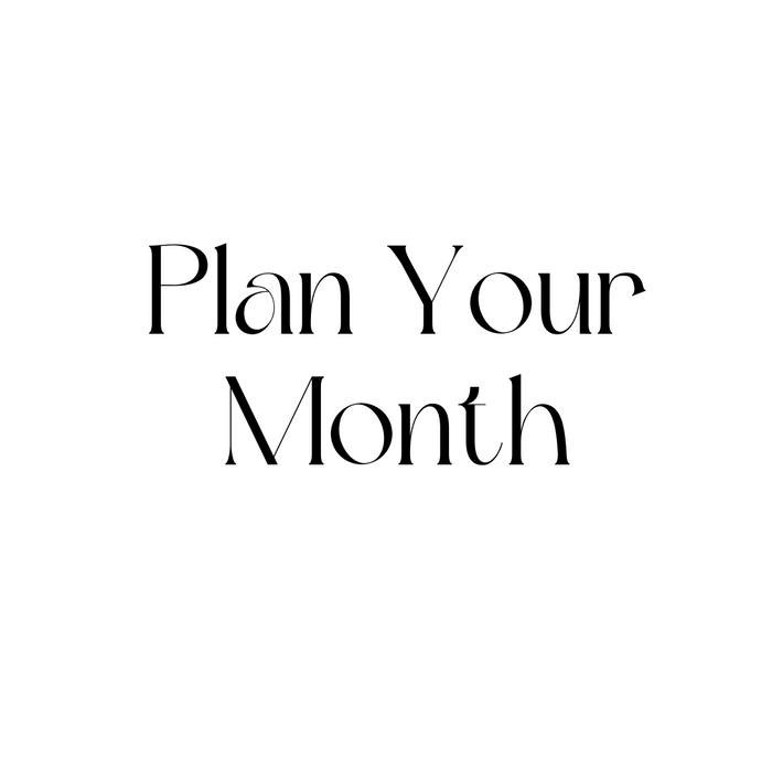 Digital Downloads - Monthly Planner