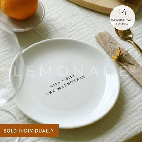 Personalized dishes clearance plates