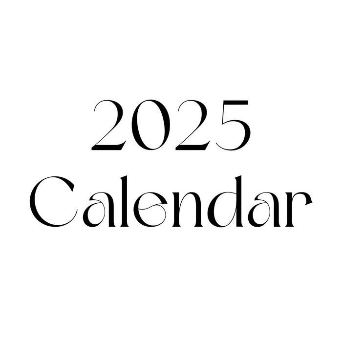 Digital Downloads - 2025 Calendar