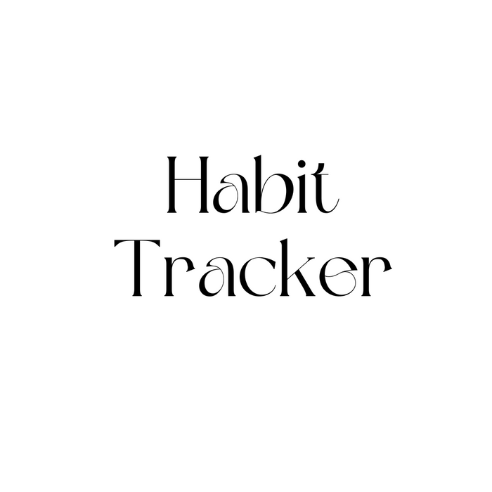 Digital Downloads - Habit Tracker