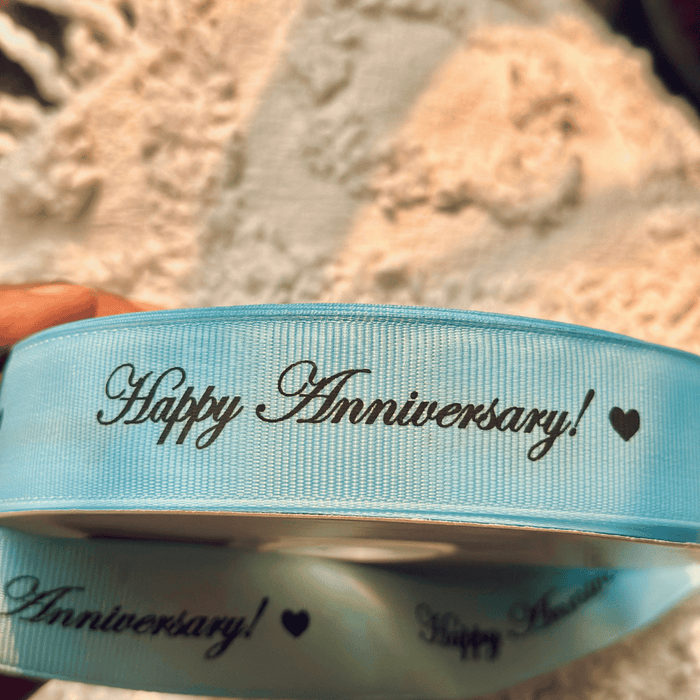 Personalized - Grosgrain Ribbon - Baby Blue