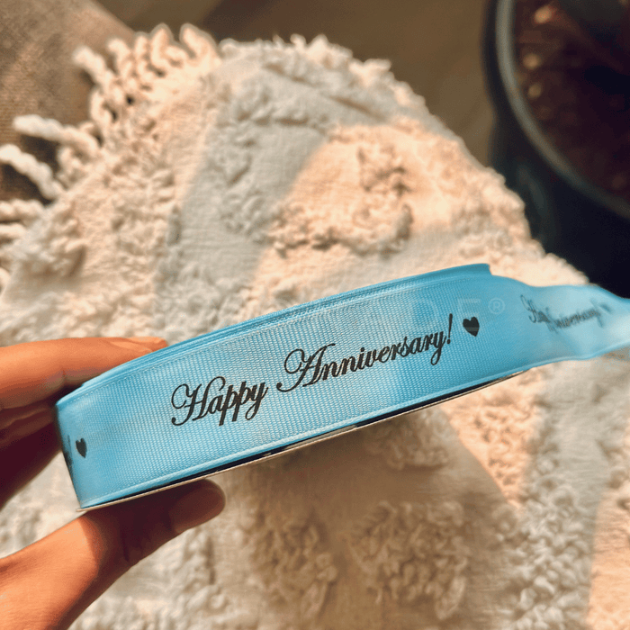 Personalized - Grosgrain Ribbon - Baby Blue