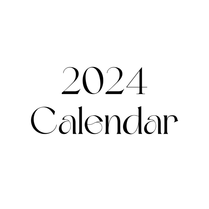 Digital Downloads - 2024 Calendar