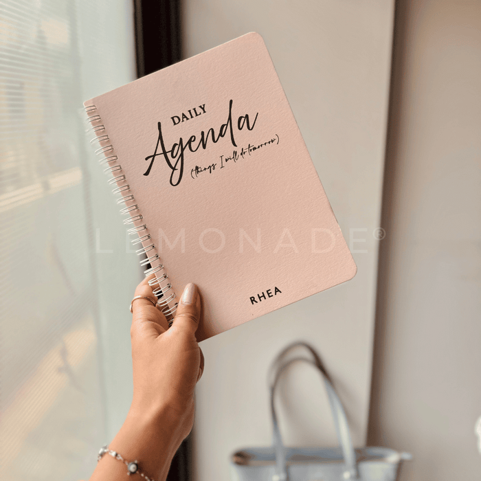 Personalized - Spiral Notebook - Daily Agenda