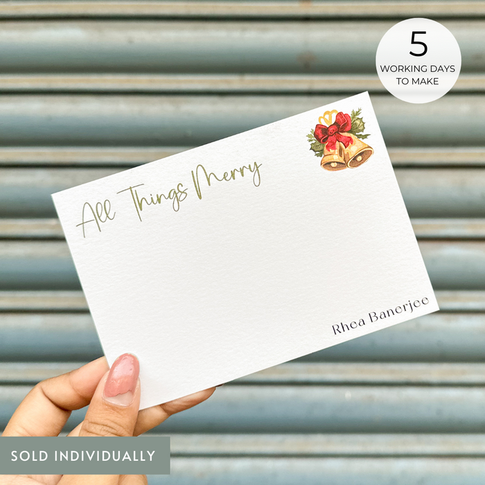Personalized - Notecards - All Things Merry