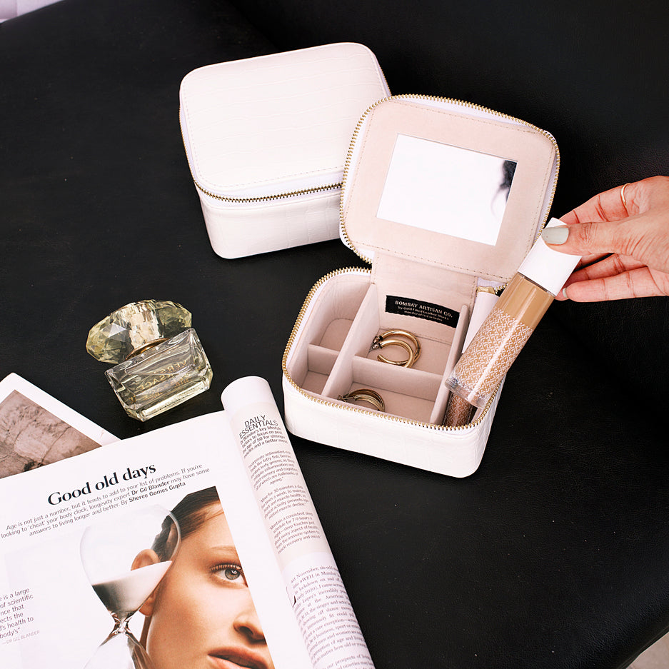 Personalized - Multi Use Organizer Box (Set Of 2) | Vegan Leather