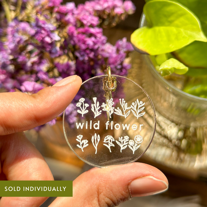 Custom-Made - Acrylic Keychain - Wild Flower