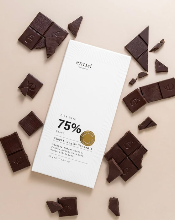 75% dark chocolate bar | Vegan & Gluten Free - LemonadeHome