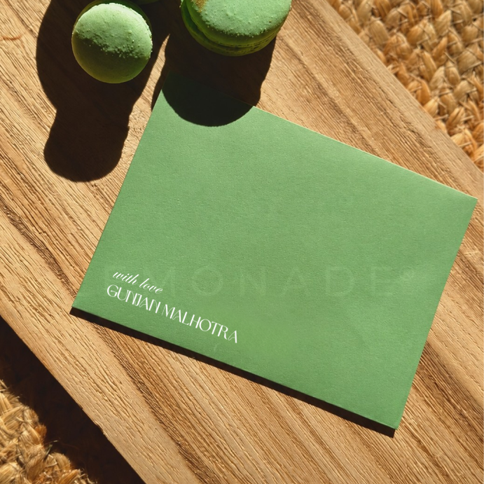 Personalised Notecard & Envelope Set | Blue Bloom