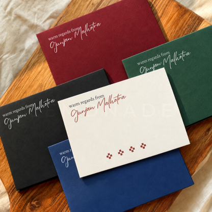 Personalised Notecard & Envelope Set | Bonjour