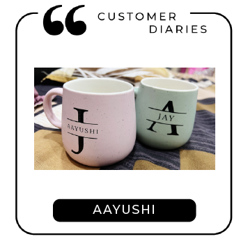 Personalized - Artisan Pastel Neu Ceramic Coffee Mug - Initial