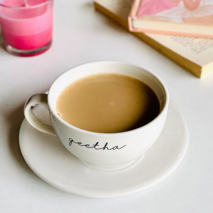 Personalized - Classic White Cappuccino Cup | Cappuccino Mug