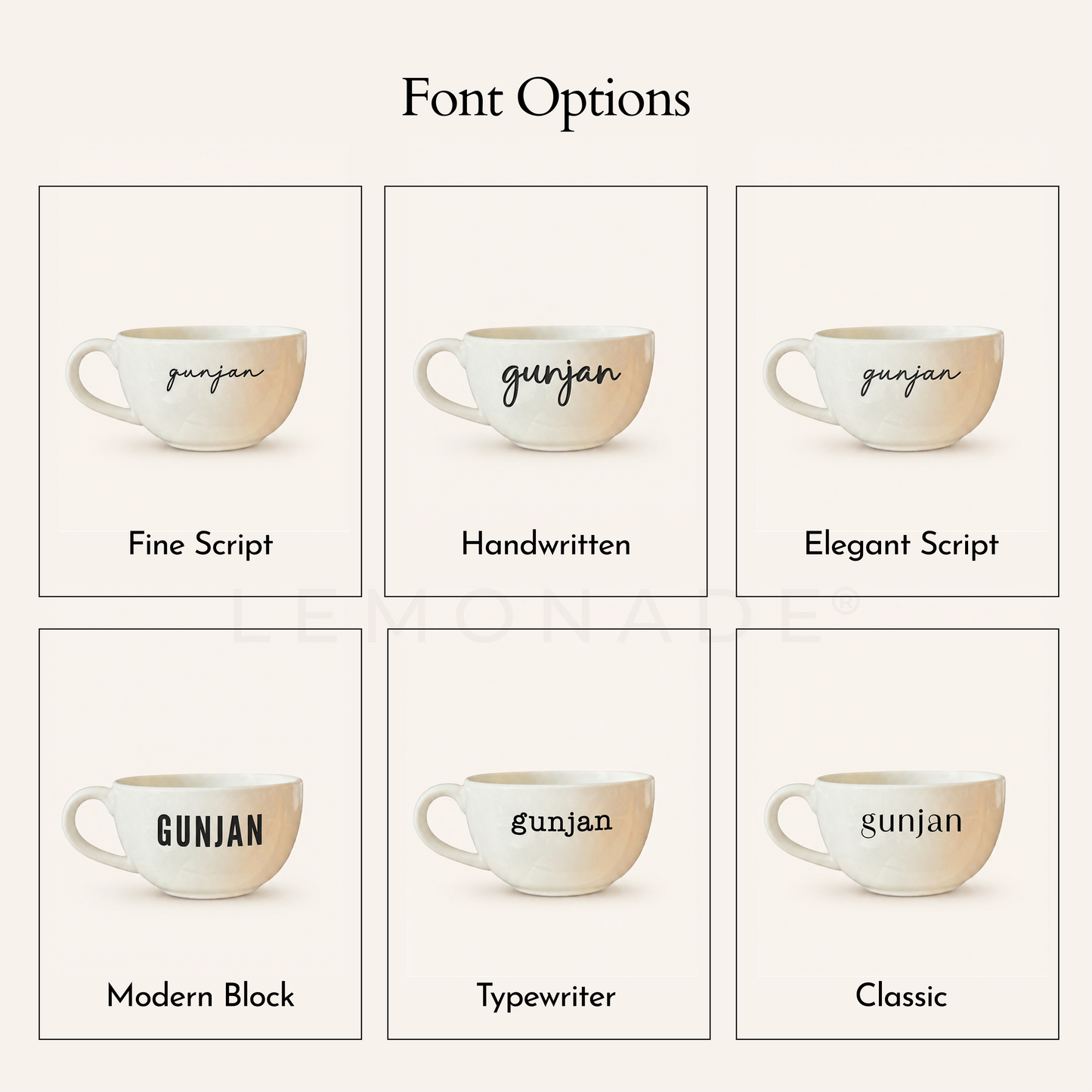 Personalized - Classic White Cappuccino Cup | Cappuccino Mug