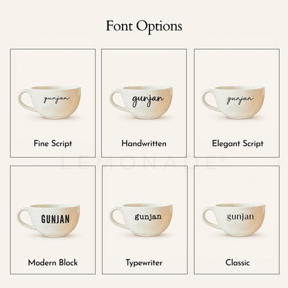 Personalized - Classic White Cappuccino Cup | Cappuccino Mug
