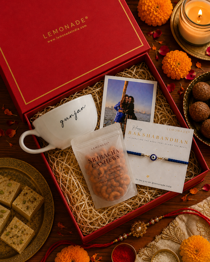 Personalized Cappuccino Cup Rakhi Hamper