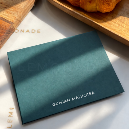 Personalised Gold Foil Notecard & Envelope Set | Diwali Wishes